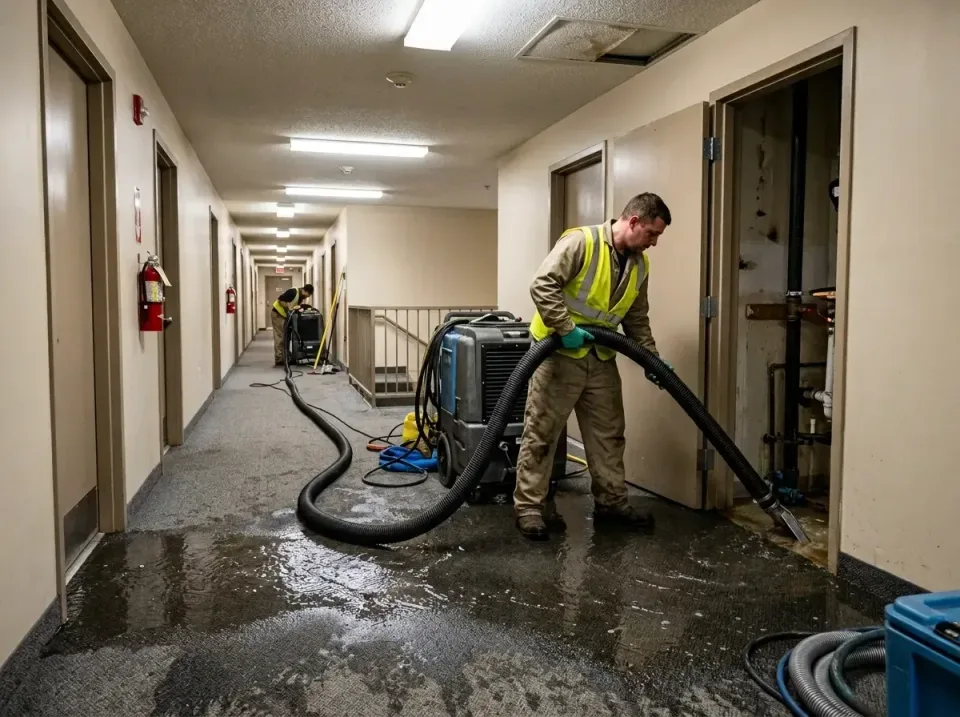 multi-unit-apartment-hallway-f-005 — frequently asked questions, Emergency Burst Pipe Water Extraction & Removal in Sugarmil…